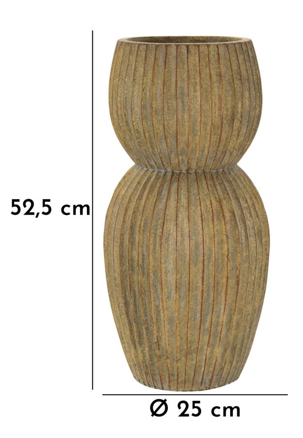 Blumenvase Brise Grün 52,5 cm