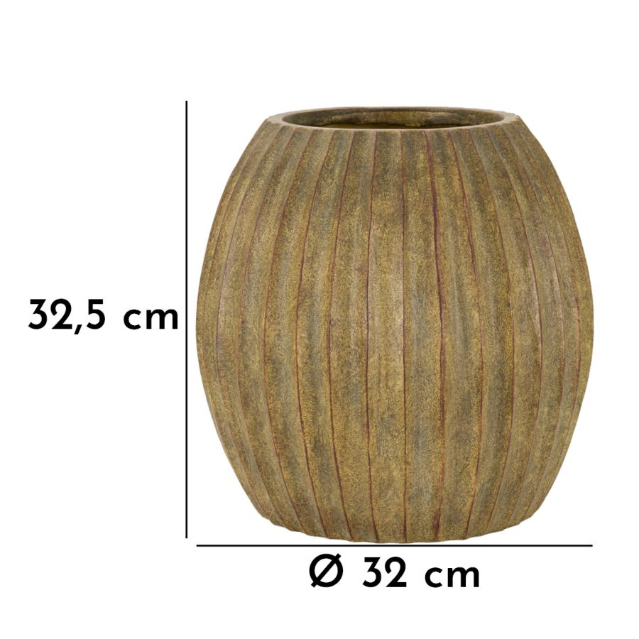 Blumenvase Brise Grün 32,5 cm