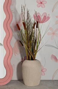 Blumenvase Nebel Creme 38,5 cm