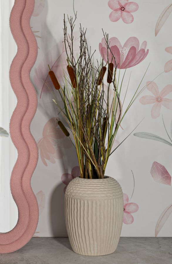 Blumenvase Nebel Creme 38,5 cm