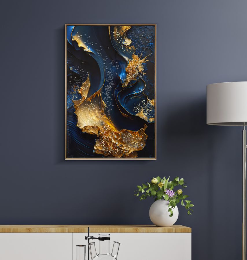 Wandbild Galaxie 90 cm B – Leinwandbild Deko