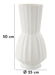 Blumenvase Glint Weiß 50 cm