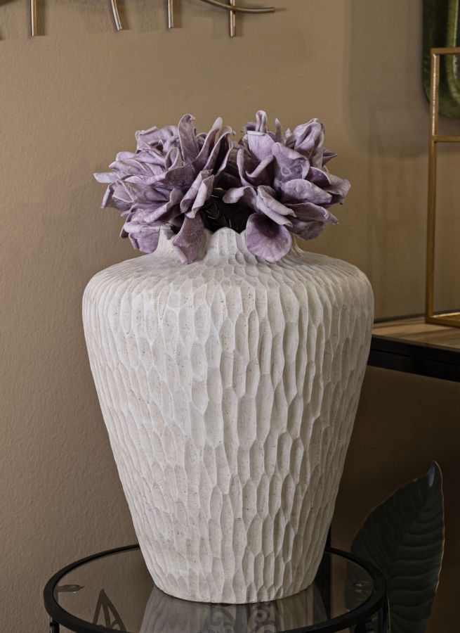 Blumenvase Schatten Creme 40 cm