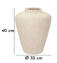 Blumenvase Schatten Creme 40 cm
