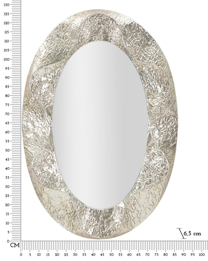 Wandspiegel Argelux Silber 128 cm
