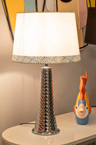 Tischlampe Silber 54 cm – Tischleuchte