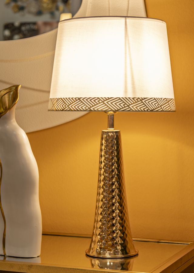 Tischlampe Gold 54 cm – Tischleuchte