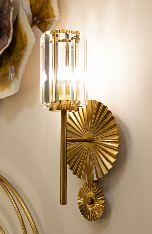 Wandleuchte Gold Transparent 47 cm – Wandlampe