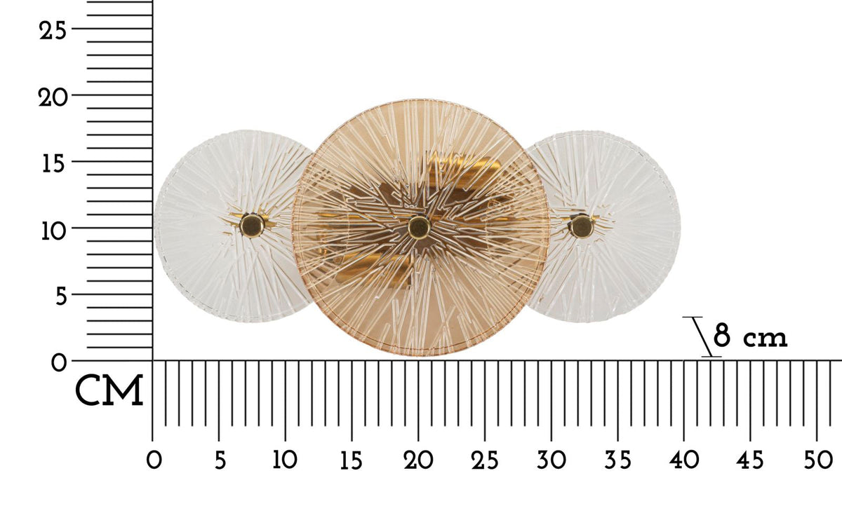Wandleuchte Gold Braun 20 cm – Wandlampe