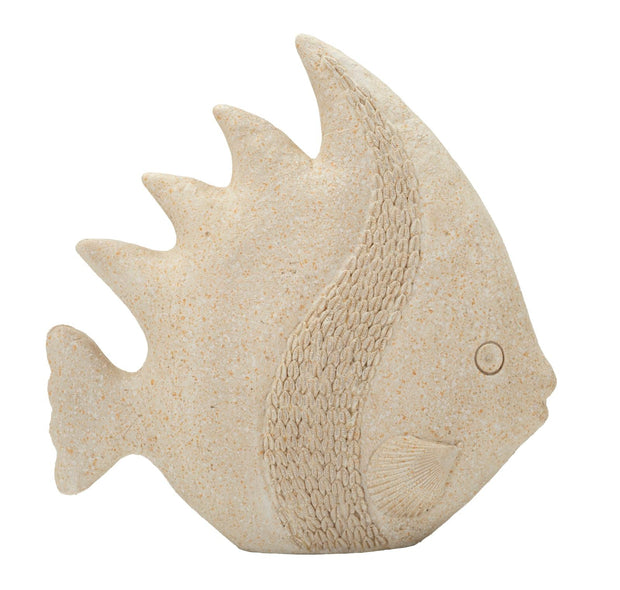 Dekofigur Fisch Beige 24,5 cm – Tierfigur