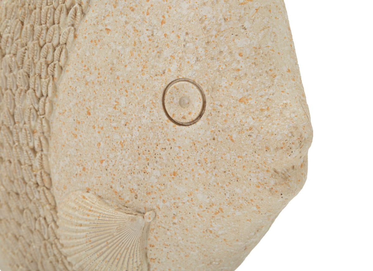 Dekofigur Fisch Beige 24,5 cm – Tierfigur