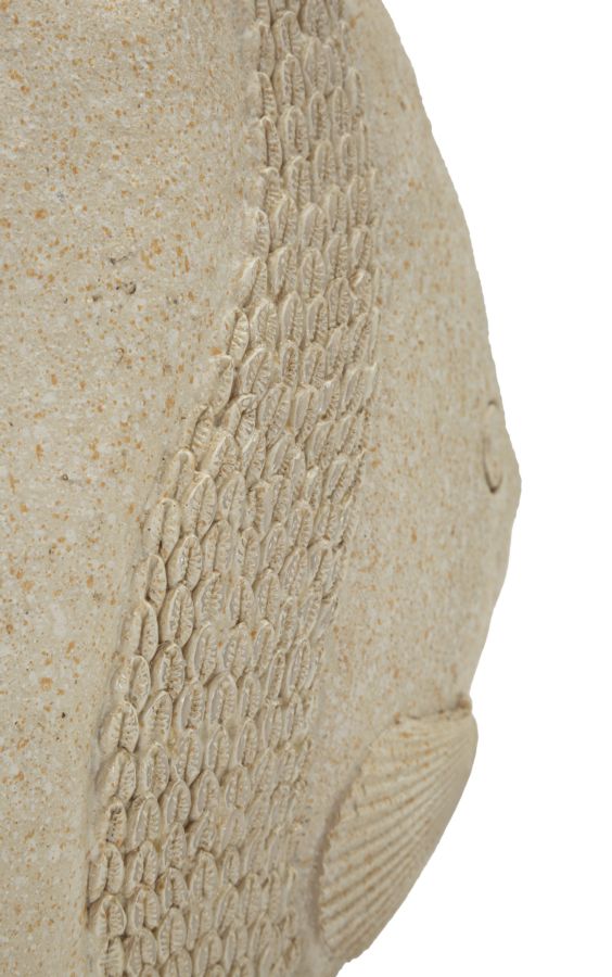 Dekofigur Fisch Beige 24,5 cm – Tierfigur