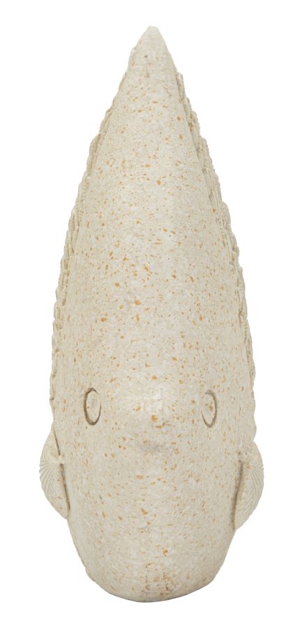 Dekofigur Fisch Beige 16,8 cm – Tierfigur