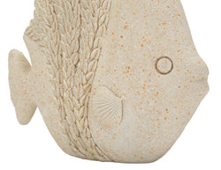 Dekofigur Fisch Beige 16,8 cm – Tierfigur