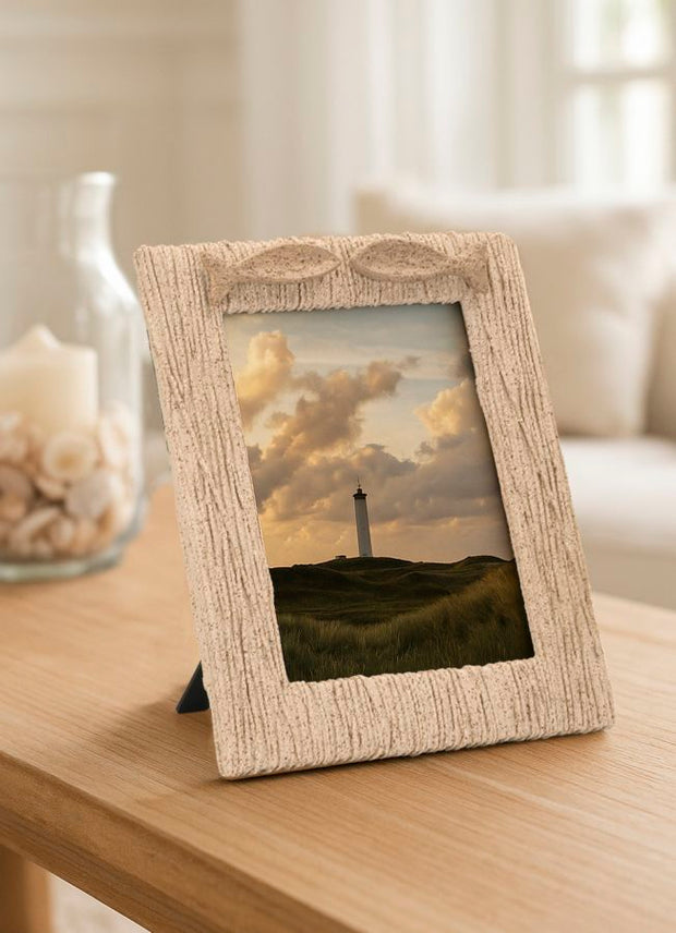 Bilderrahmen Welle Beige Klein – Fotorahmen Deko