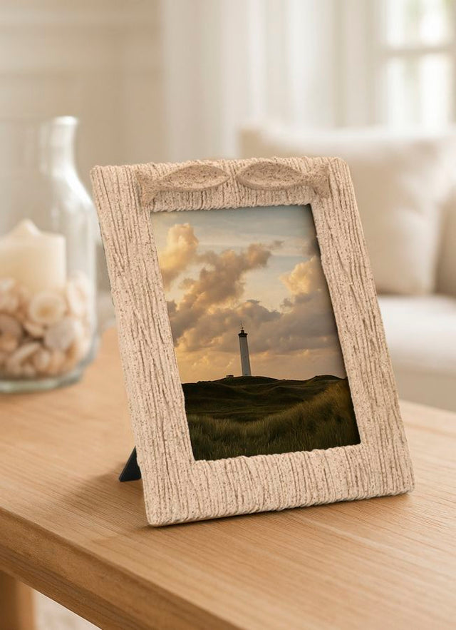 Bilderrahmen Welle Beige Klein – Fotorahmen Deko