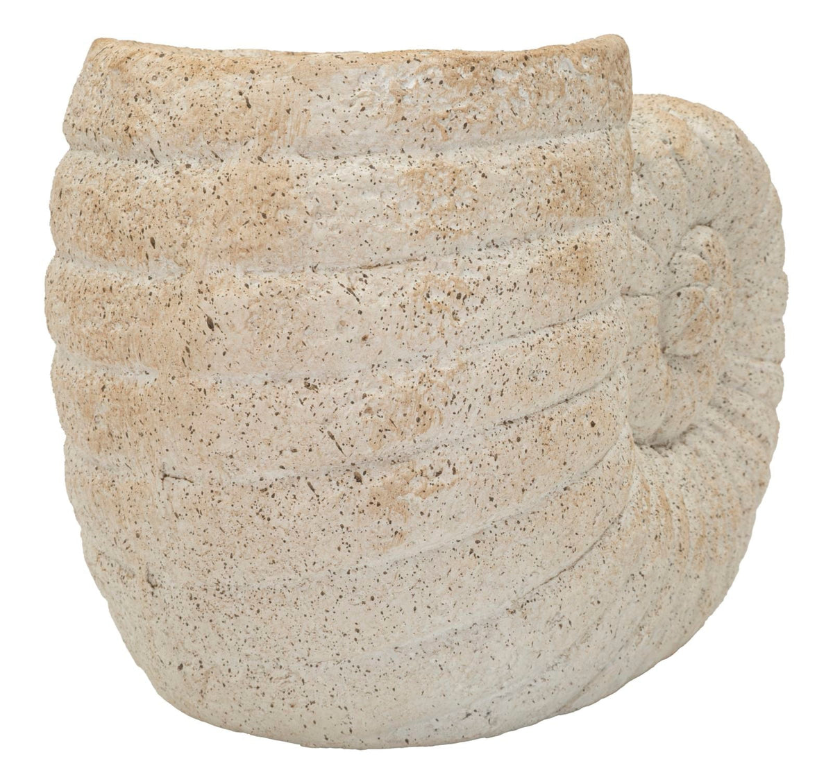Blumenvase Muschel Beige 23 cm – Dekovase