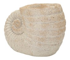 Blumenvase Muschel Beige 23 cm – Dekovase