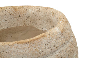 Blumenvase Muschel Beige 23 cm – Dekovase