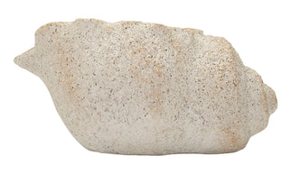 Blumenvase Muschel Beige 18 cm – Dekovase
