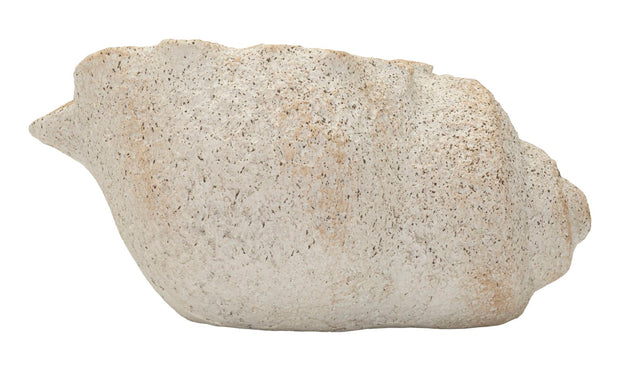Blumenvase Muschel Beige 18 cm – Dekovase