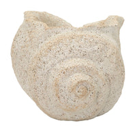 Blumenvase Muschel Beige 18 cm – Dekovase
