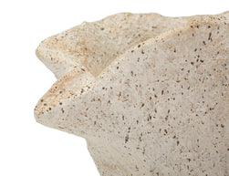 Blumenvase Muschel Beige 18 cm – Dekovase