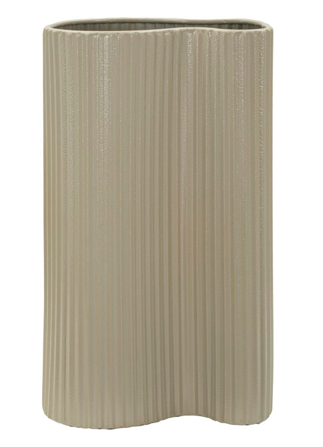 Vase Frankfurt Weiß Wellen – Blumenvase Deko