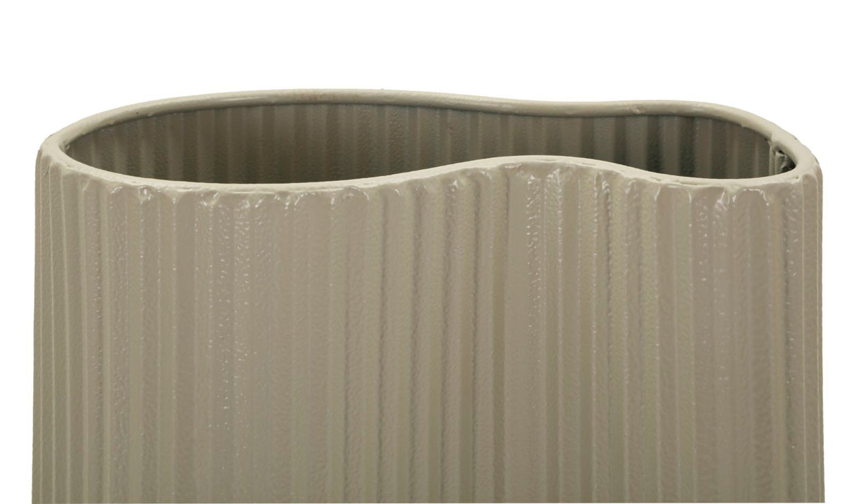Vase Frankfurt Weiß Wellen – Blumenvase Deko