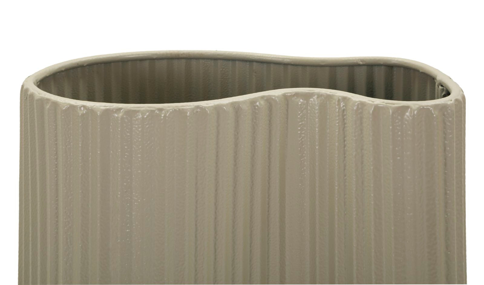 Vase Frankfurt Weiß Wellen – Blumenvase Deko