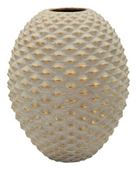 Blumenvase Pepitas Grau Gold 36 cm