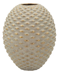 Blumenvase Pepitas Grau Gold 28,5 cm