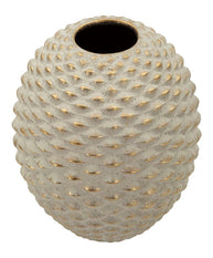 Blumenvase Pepitas Grau Gold 28,5 cm