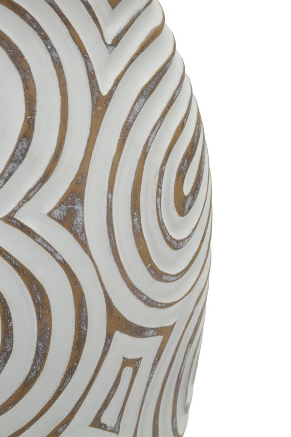 Vase Oblix Spirale Weiß – Blumenvase Deko