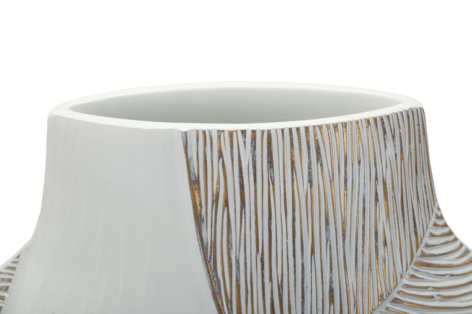 Vase Ho Chi Minh Wellen Weiß Groß – Blumenvase Deko