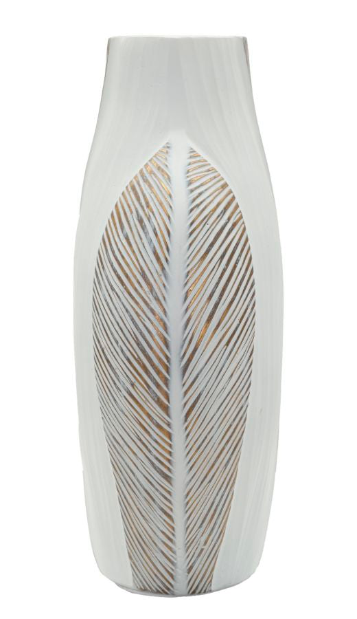 Vase Ho Chi Minh Wellen Weiß Klein – Blumenvase Deko