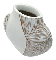 Vase Ho Chi Minh Wellen Weiß Klein – Blumenvase Deko