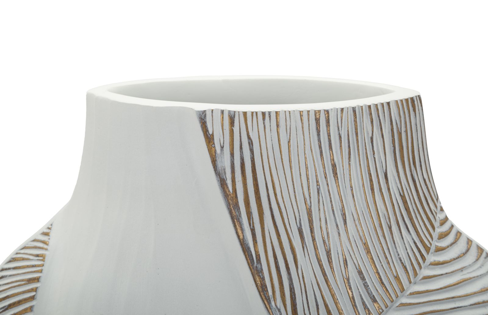 Vase Ho Chi Minh Wellen Weiß Klein – Blumenvase Deko