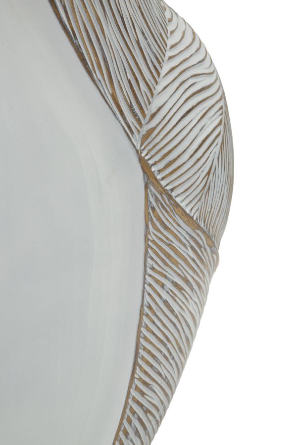 Vase Ho Chi Minh Wellen Weiß Klein – Blumenvase Deko