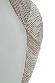 Vase Ho Chi Minh Wellen Weiß Klein – Blumenvase Deko