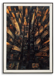 Wandbild Stadt 102 cm – Leinwandbild Deko