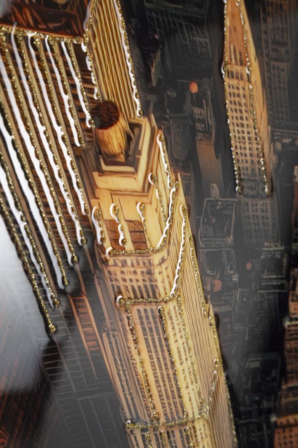Wandbild Stadt 102 cm – Leinwandbild Deko