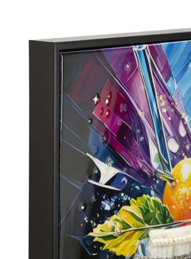 Wandbild Cocktail 92 cm – Leinwandbild Deko