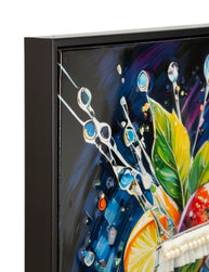Wandbild Cocktail Linien 92 cm – Leinwandbild Deko