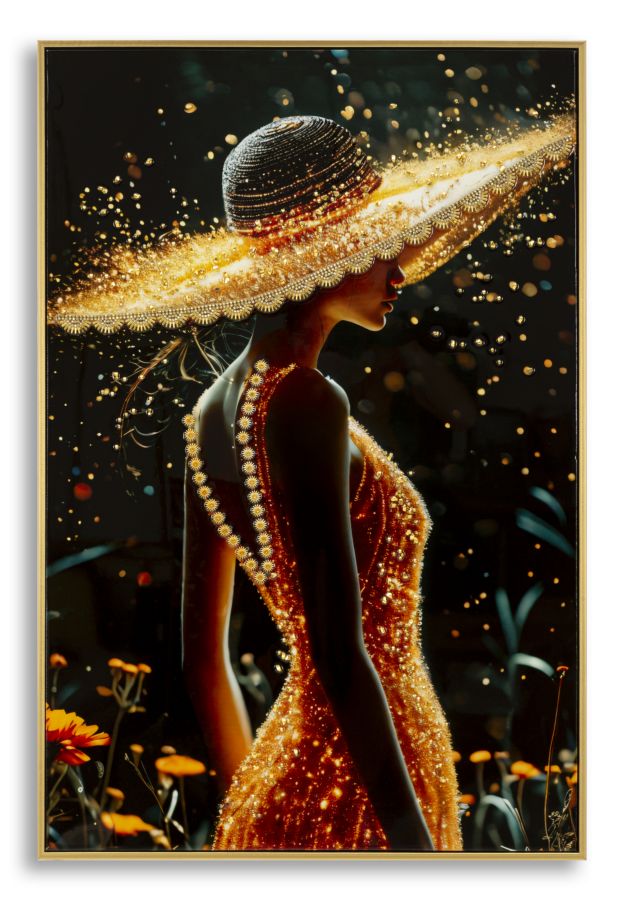 Wandbild Frau 92 cm A – Leinwandbild Deko