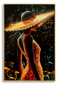 Wandbild Frau 92 cm A – Leinwandbild Deko