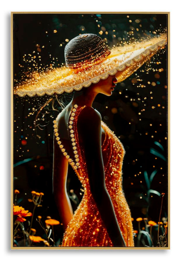 Wandbild Frau 92 cm A – Leinwandbild Deko