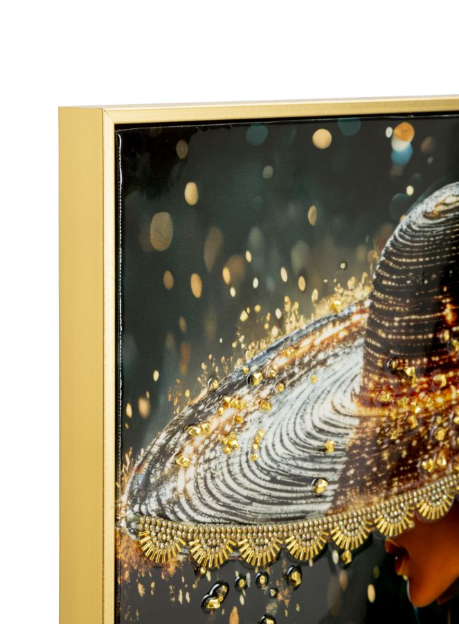 Wandbild Frau 92 cm B – Leinwandbild Deko