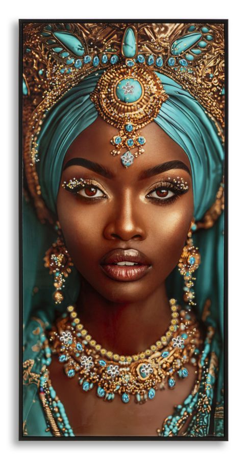 Wandbild Frau Maya 100 cm – Leinwandbild Deko