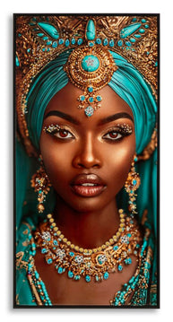 Wandbild Frau Maya 100 cm – Leinwandbild Deko